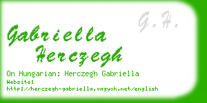 gabriella herczegh business card